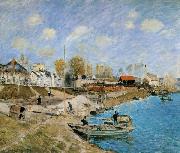 Alfred Sisley Sand on the Quayside,Port Marly china oil painting artist